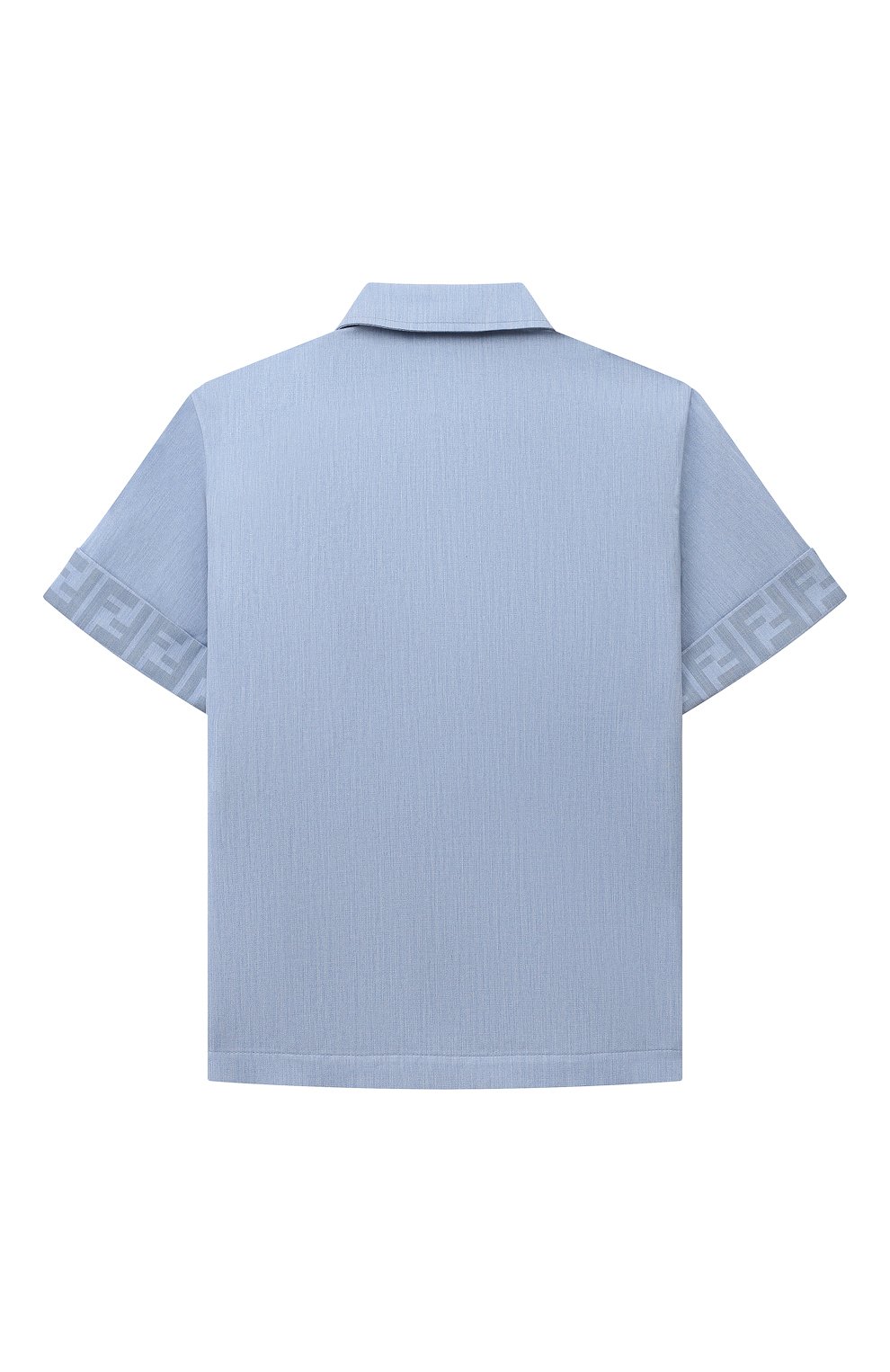 Хлопковая рубашка FENDI голубого цвета по цене 47500 руб., арт. JMC162/AMIX/4-6, фото 2 Хлопковая рубашка FENDI, арт. JMC162/AMIX/4-6, фото 2