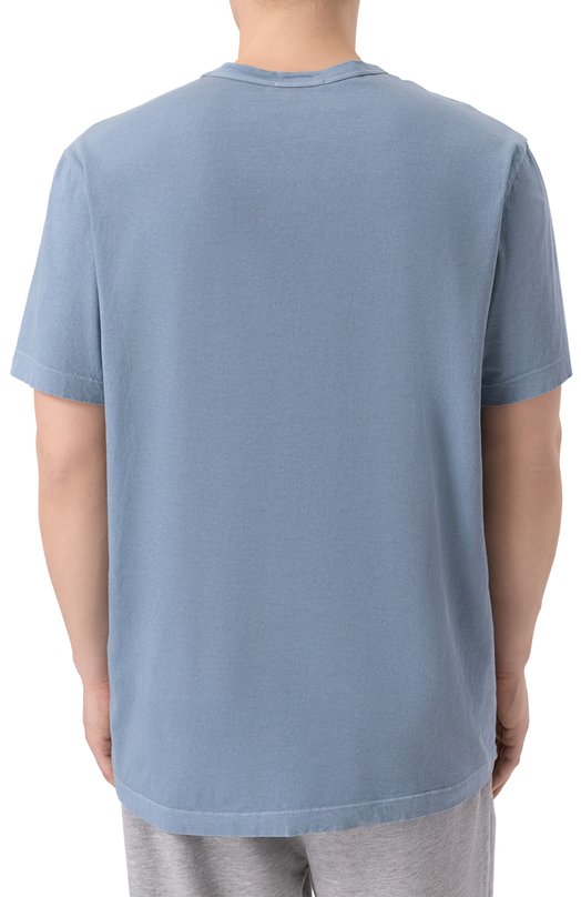 Хлопковая футболка James Perse MLJ3311 Голубой  MLJ3311 Фото 4