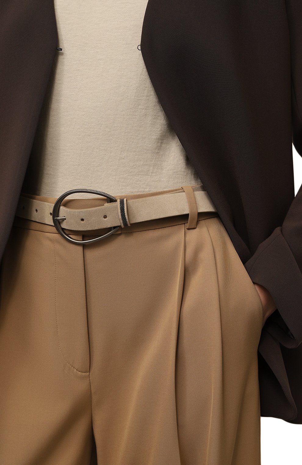 Кожаный ремень BRUNELLO CUCINELLI, арт. M0DELB1011, фото 2