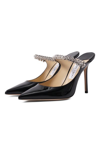 Женские кожаные мюли bing 100 JIMMY CHOO, арт. BING100/PAT