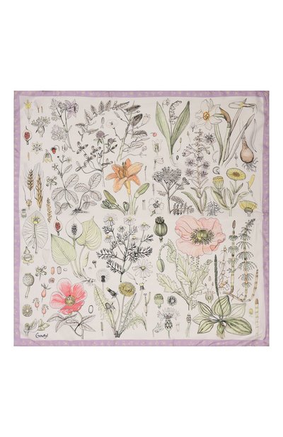 Шелковый платок гербарий GOURJI, арт. T21GERB7LR/1, фото 4