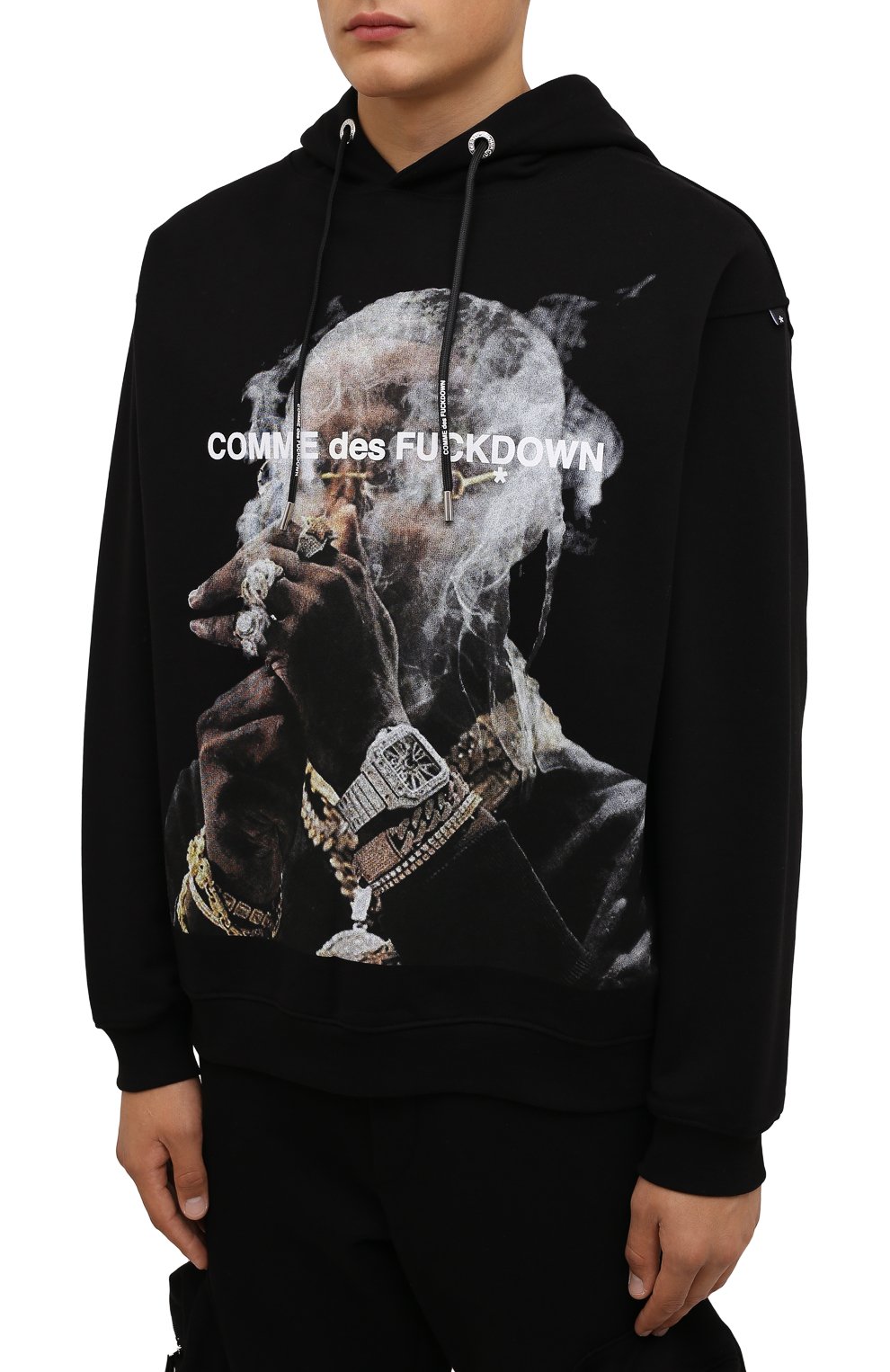 Хлопковое худи COMME DES FUCKDOWN, арт. CDFU1300, фото 3