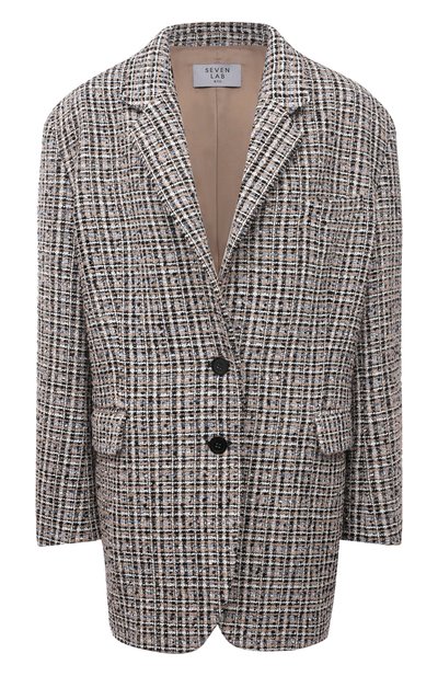 Женский жакет из вискозы SEVEN LAB, арт. JOV20-tw beige/black
