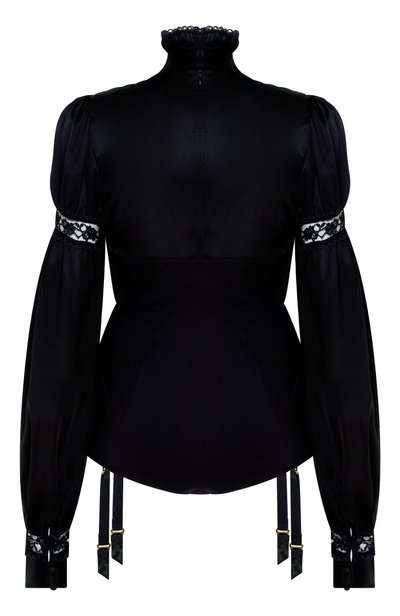 Комбинированное боди binky AGENT PROVOCATEUR черного цвета по цене 88500 руб., арт. AP12763001001, фото 2 Комбинированное боди binky AGENT PROVOCATEUR, арт. AP12763001001, фото 2