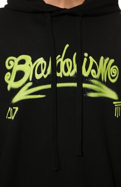 Хлопковое худи DIEGO VENTURINO, арт. FW22-DV FLH BRNDSM_WMN, фото 5