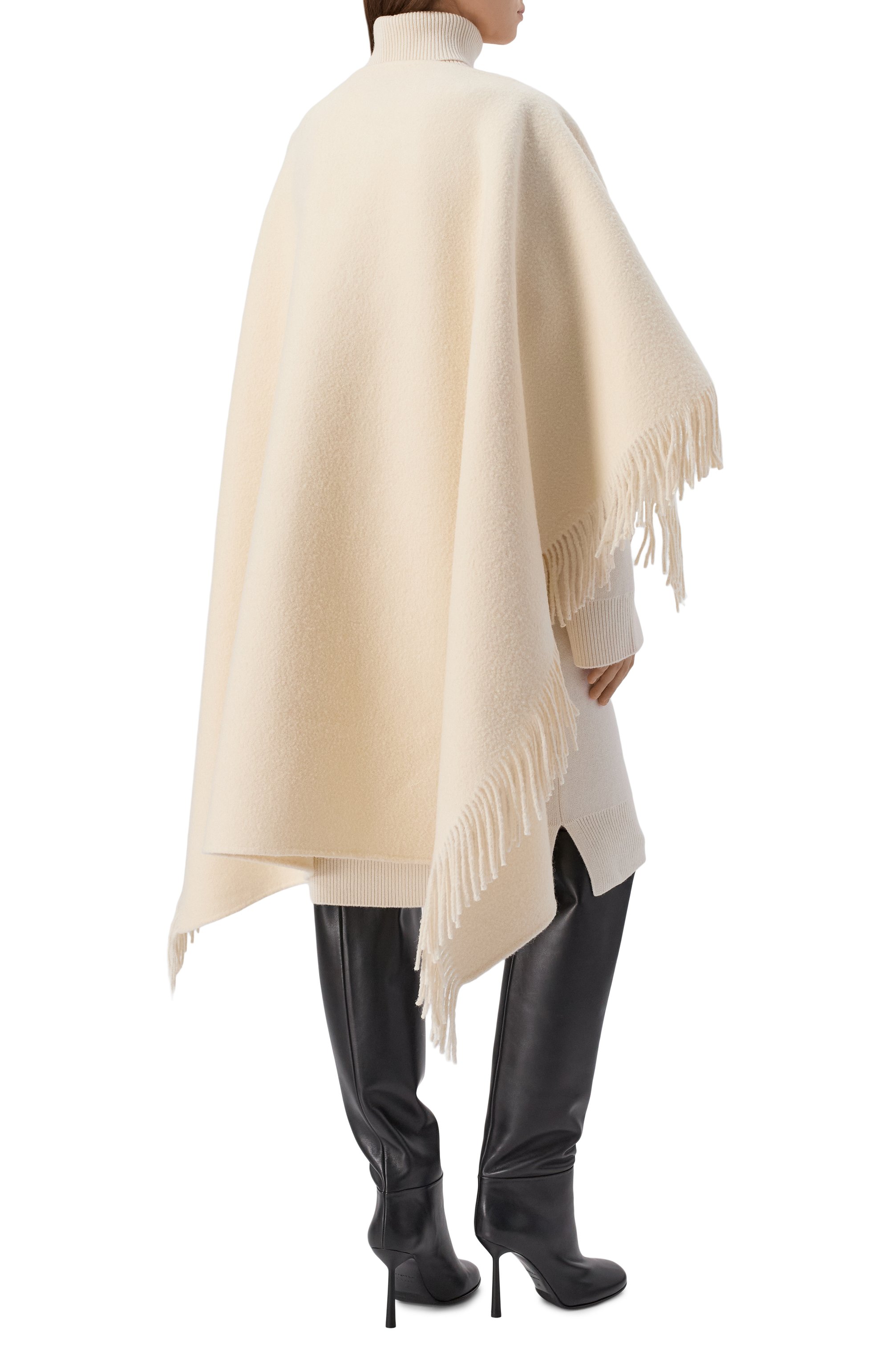 Шерстяное пончо TOTEME, арт. 254-WSC0132-FB0471, фото 4