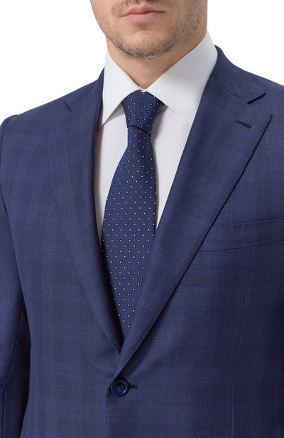 Мужской шелковый галстук ZILLI, арт. CRAV02M0600VMGY00