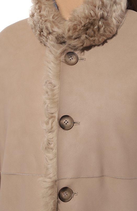 Двусторонняя дубленка из овчины Chaud Studio TIGRADOCOAT22 Бежевый  TIGRADOCOAT22 Фото 6