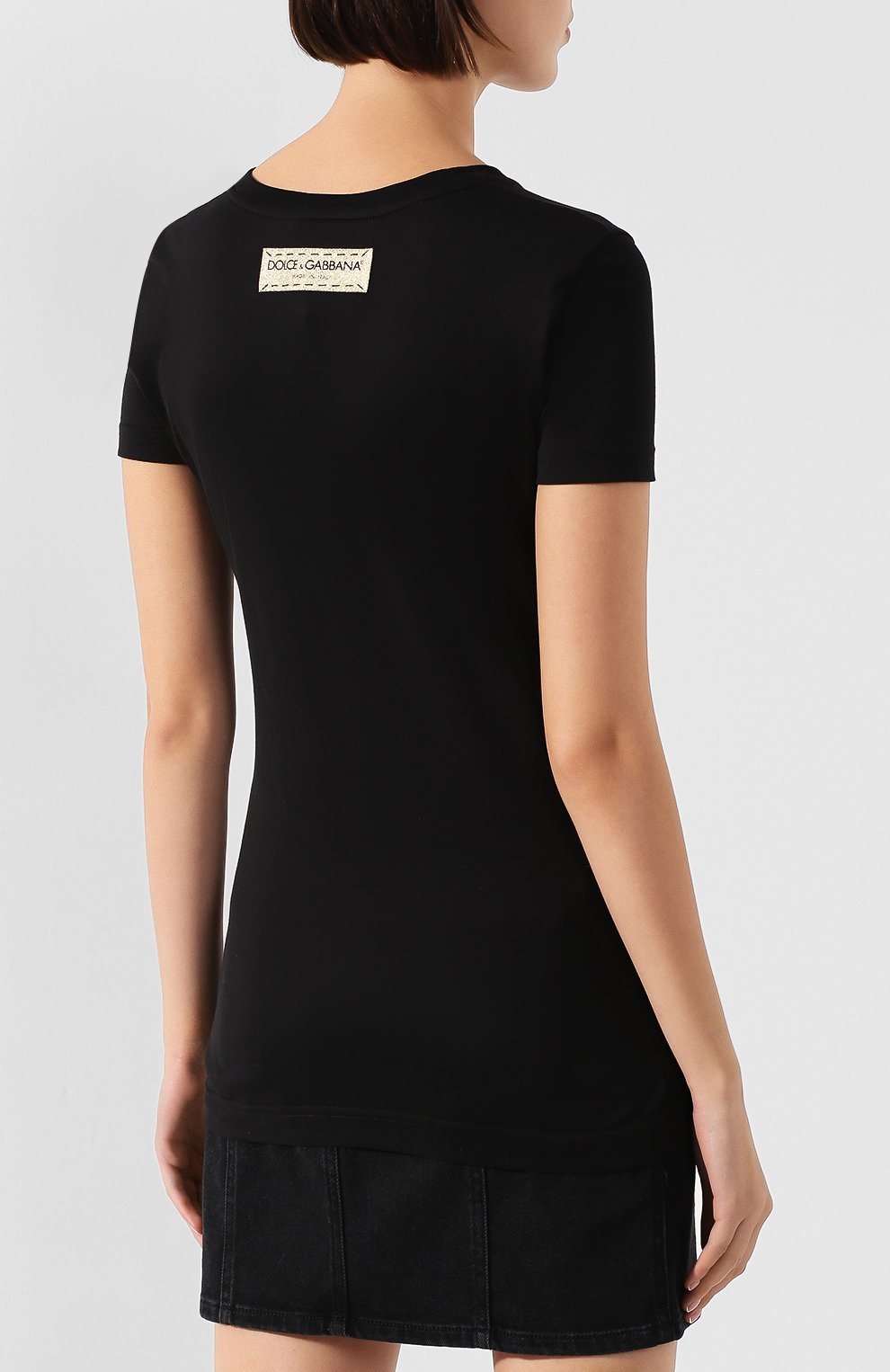 Хлопковая футболка DOLCE & GABBANA, арт. F8H32T/G7TLB, фото 4