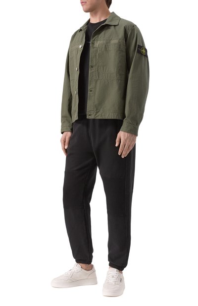 Хлопковая куртка-рубашка STONE ISLAND, арт. 811511412, фото 2