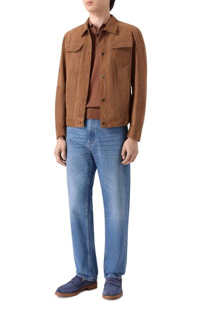 Замшевые пенни-лоферы BARRETT, арт. 252U039.19/LIGHT CASHEMERE, фото 2