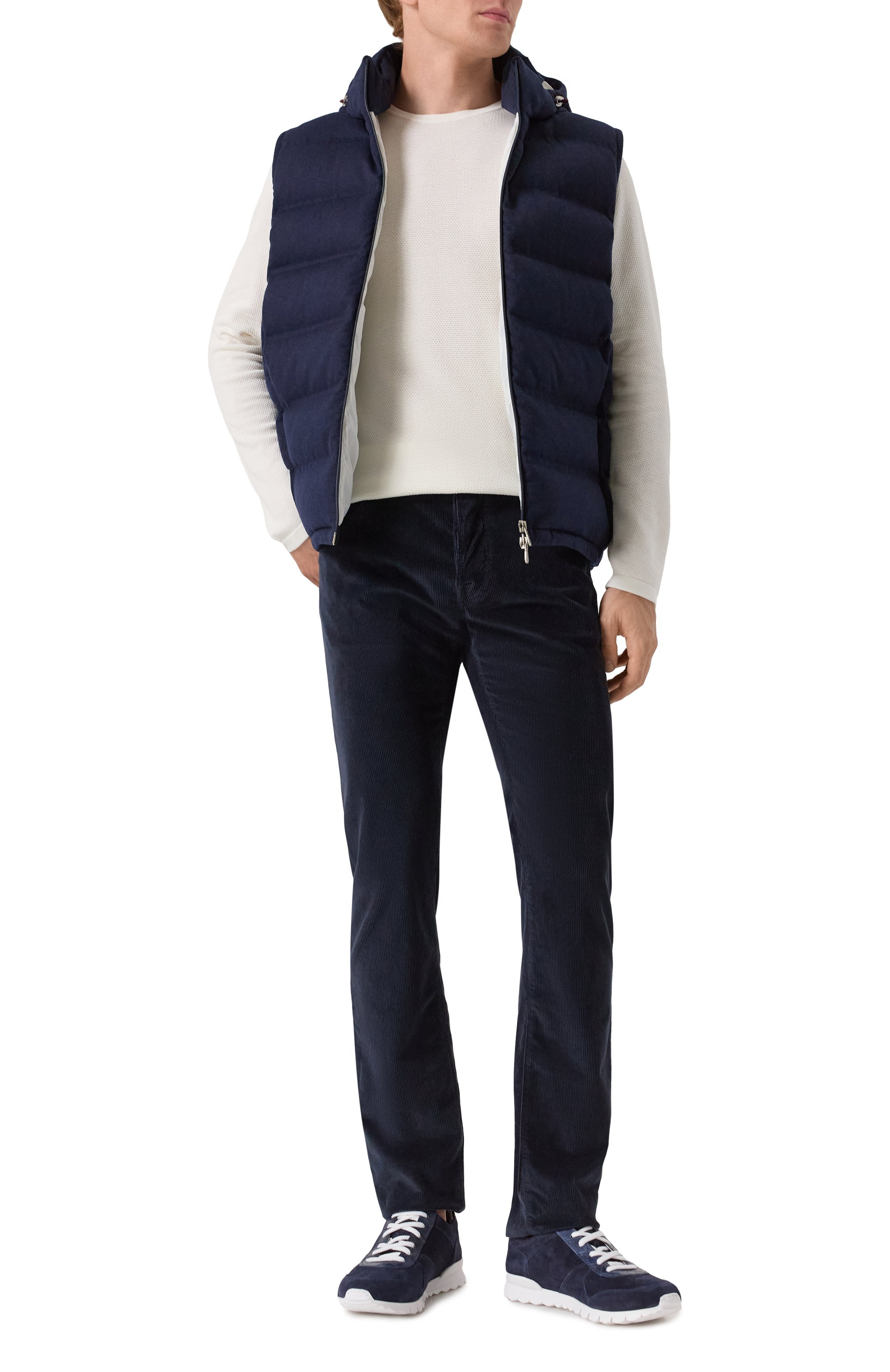 Замшевые кроссовки с отделкой из кожи крокодила KITON, арт. USSA077N0127701, фото 2