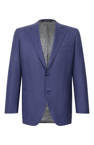 Мужской пиджак из шелка и кашемира ZILLI, арт. P2B010M061242048U