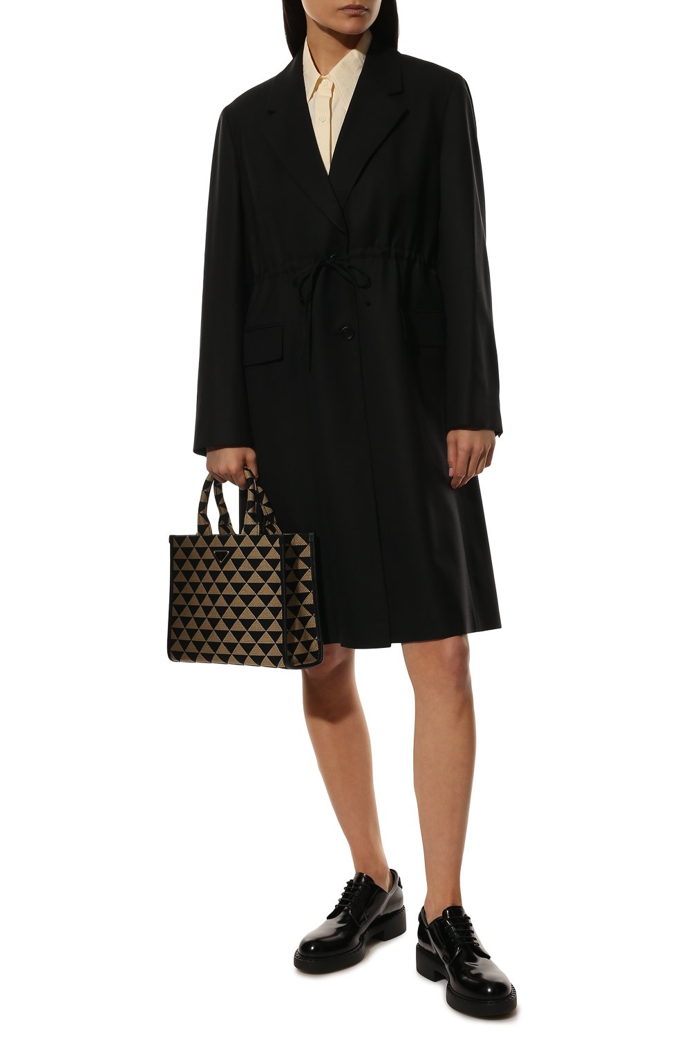 Шерстяное пальто PRADA, арт. P615P-10GK-F0002-221, фото 2