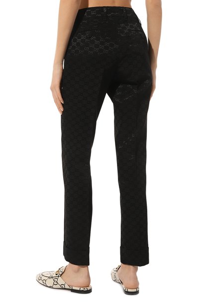 Брюки из хлопка и вискозы GUCCI, арт. 664408 ZAHMD, фото 4