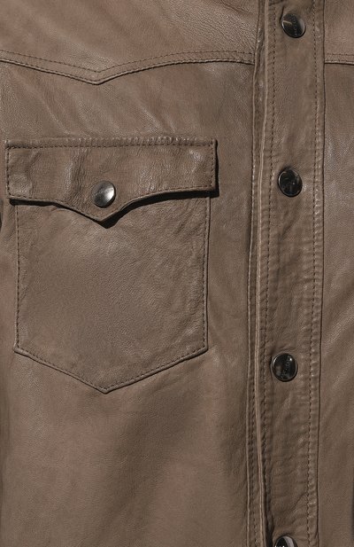 Кожаная рубашка GIORGIO BRATO, арт. GU24S12099, фото 5