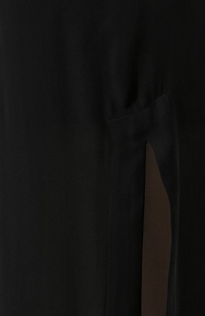 Однотонная шелковая юбка с разрезами ISABEL BENENATO, арт. WW74S18, фото 5