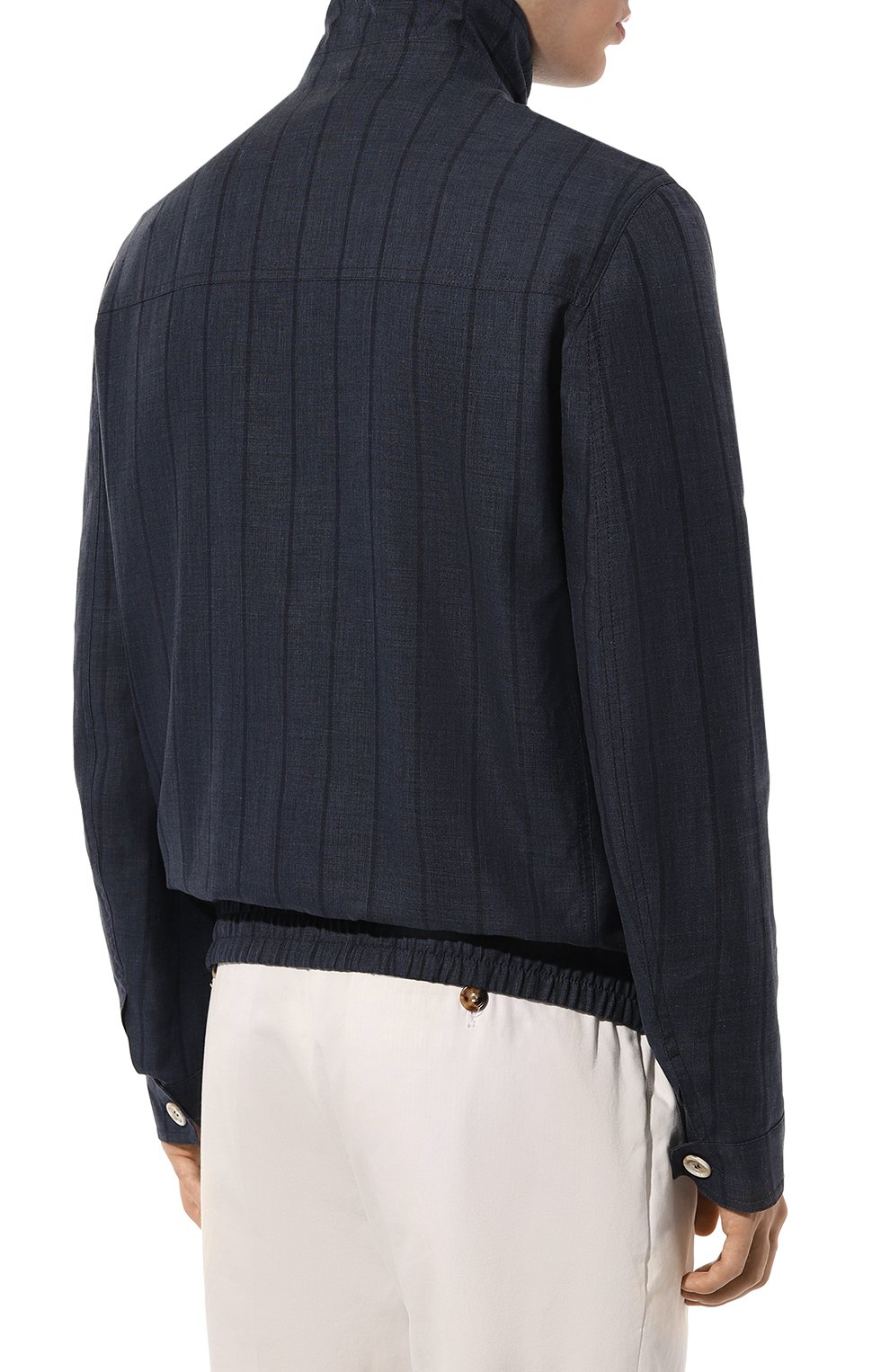 Бомбер из шерсти и льна BRUNELLO CUCINELLI, арт. MW4756205P, фото 4