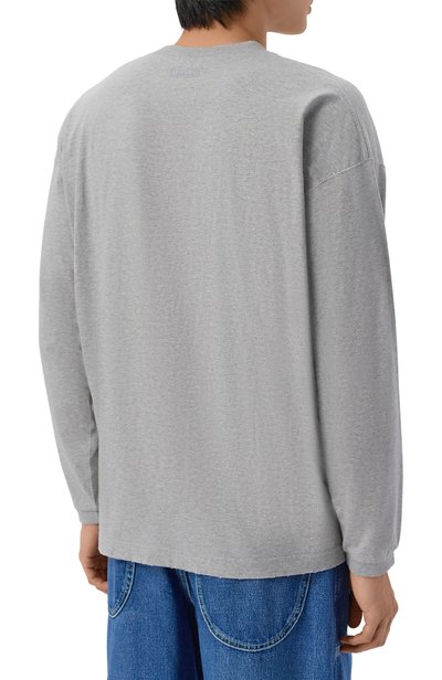 Хлопковый лонгслив VETEMENTS серого цвета по цене 89250 руб., арт. MH27LS265G, фото 4 Хлопковый лонгслив VETEMENTS, арт. MH27LS265G, фото 4