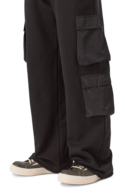 Кожаные кеды Hollywood Vintage Rick Owens RU02E1897/LC0LVS Хаки  RU02E1897/LC0LVS Фото 3