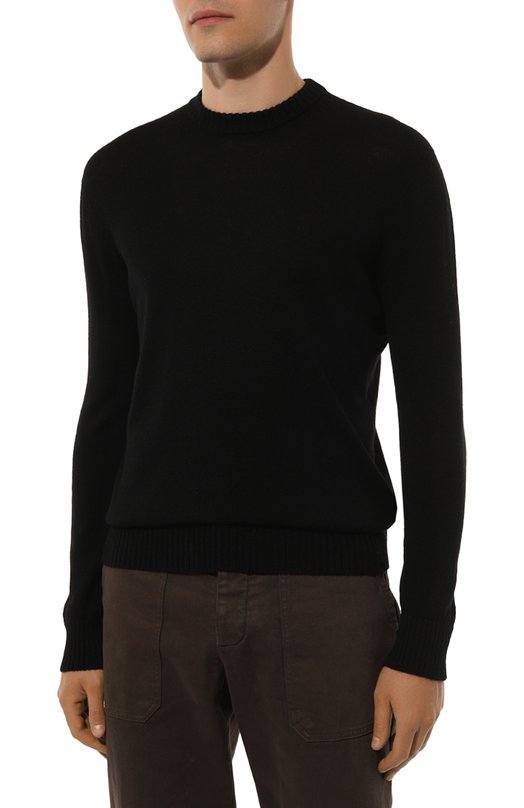 Шерстяной джемпер Il Borgo Cashmere Чёрный, фото 3