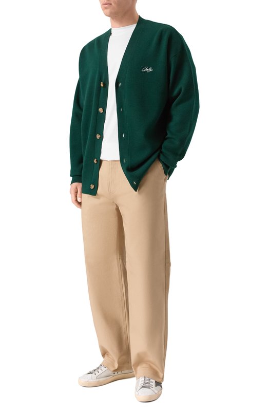 Хлопковые брюки HUGO Blue 50549708 Бежевый  50549708 Фото 2