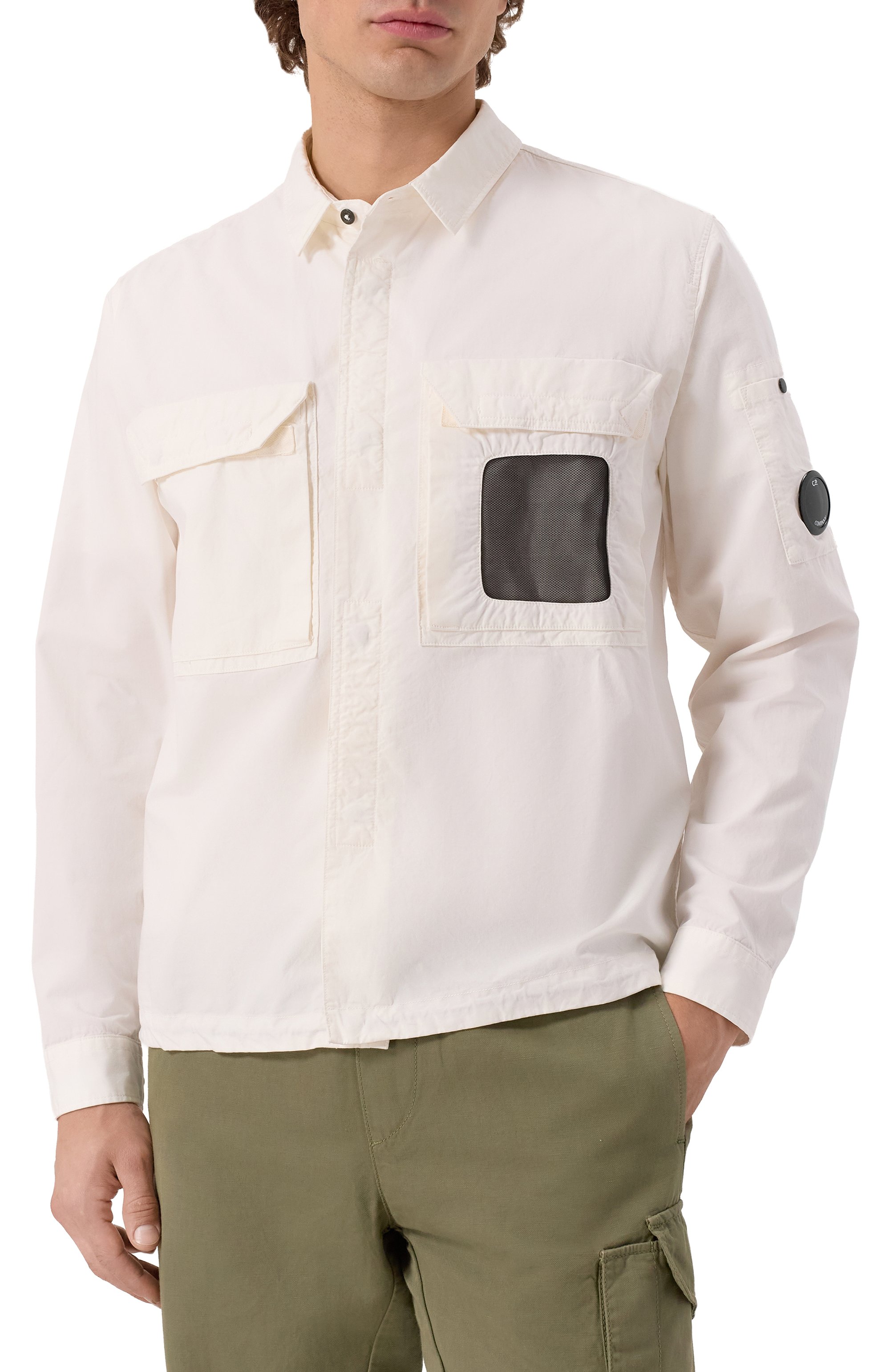 Хлопковая рубашка C.P. COMPANY, арт. 18CM0S142A110143G, фото 3