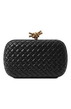 Женский клатч knot BOTTEGA VENETA черного цвета, арт. 717622/V01D1 | Фото 1 (Материал: Натуральная кожа; Женское Кросс-КТ: Клатч-клатчи, Вечерняя сумка; Размер: mini; Автоматизация ТО: Проставлено; Автоматизация состава: Проставлено)
