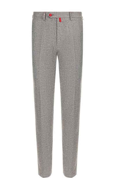 Брюки прямого кроя из смеси шерсти и шелка KITON, арт. UFPP79K01I44, фото 1