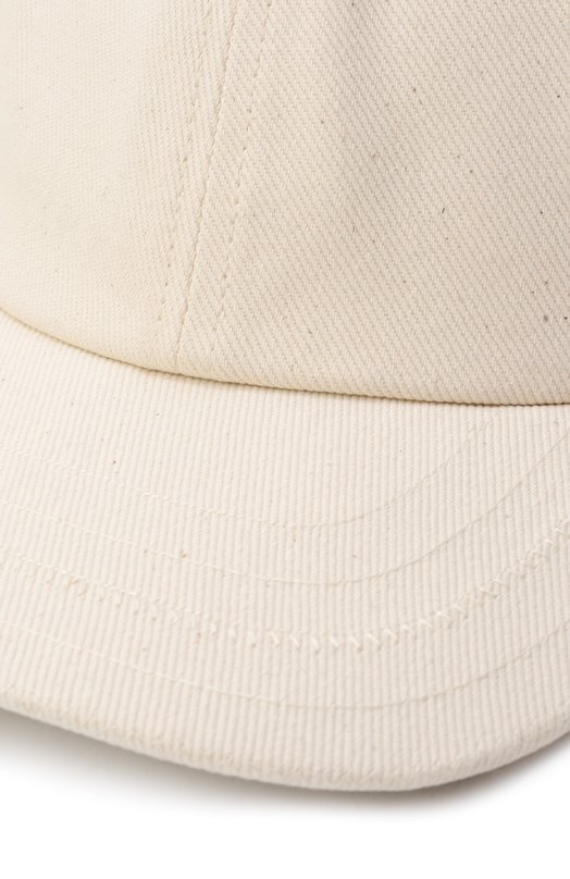 Хлопковая бейсболка Jacquemus 216AC009-5001 Кремовый  216AC009-5001 Фото 4