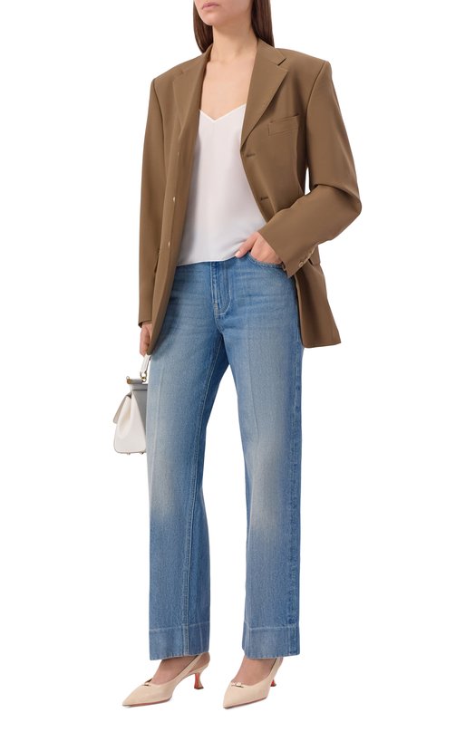 Замшевые туфли Santoni WDIG71918HA2NHZW Бежевый  WDIG71918HA2NHZW Фото 3