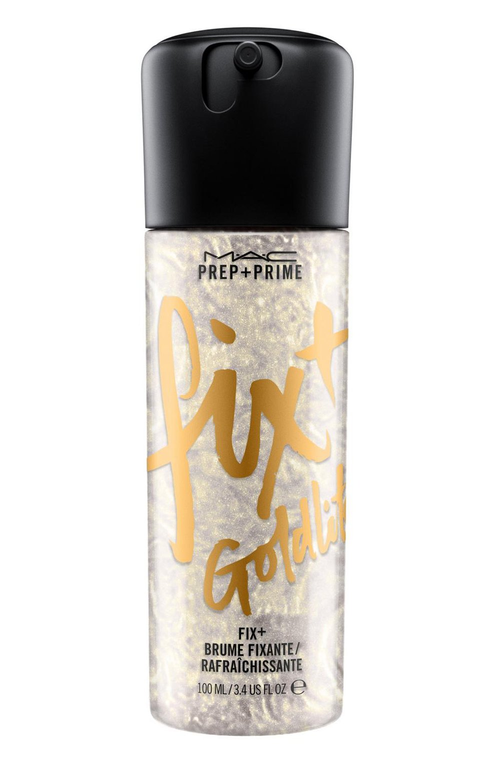 Фиксирующий спрей с эффектом сияния prep + prime fix, goldlite (100ml) MAC, арт. SCA0-02, фото 1