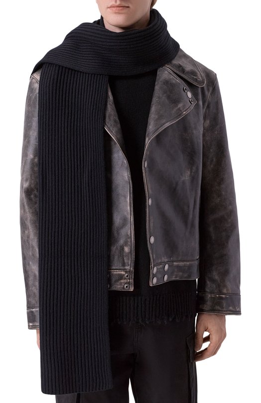 Шерстяной шарф Maison Margiela S67TE0032/M13185 Чёрный  S67TE0032/M13185 Фото 2