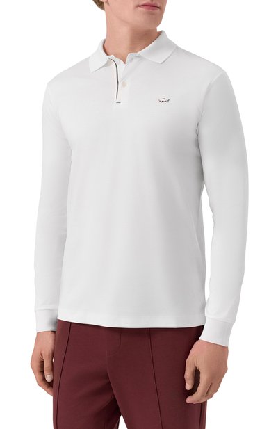 Хлопковое поло PAUL&SHARK белого цвета по цене 45600 руб., арт. 15311727/3XL-6XL, фото 3 Хлопковое поло PAUL&SHARK, арт. 15311727/3XL-6XL, фото 3