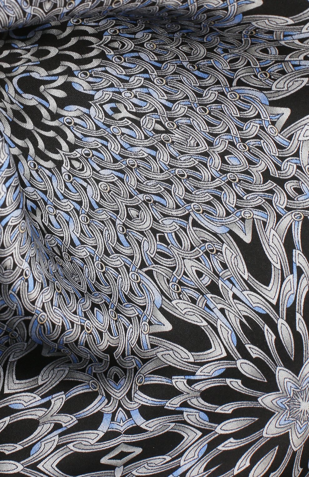Шелковый платок ZILLI черного цвета по цене 8995 руб., арт. 50700/HANDKERCHIEFS, фото 2 Шелковый платок ZILLI, арт. 50700/HANDKERCHIEFS, фото 2