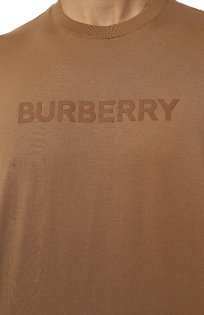 Хлопковая футболка BURBERRY, арт. 8083128, фото 5