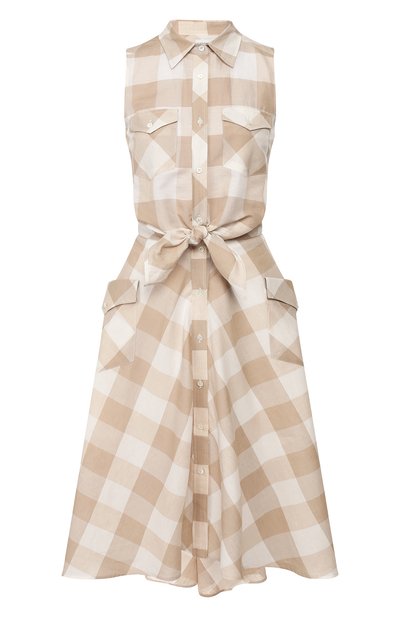 Женское платье из смеси хлопка и льна SARA ROKA, арт. DRAKE NS/17-SS20