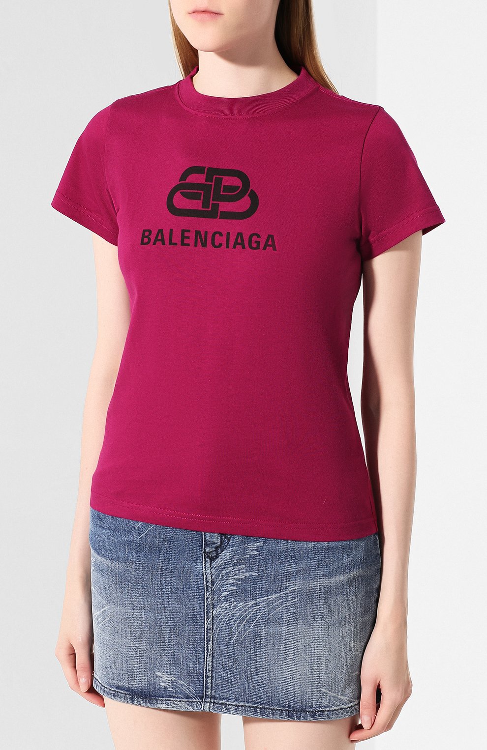 Хлопковая футболка BALENCIAGA, арт. 583245/TGV75, фото 3