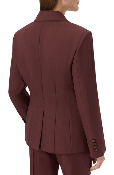 Шерстяной жакет BRUNELLO CUCINELLI бордового цвета по цене 499500 руб., арт. MG5537243P, фото 4 Шерстяной жакет BRUNELLO CUCINELLI, арт. MG5537243P, фото 4