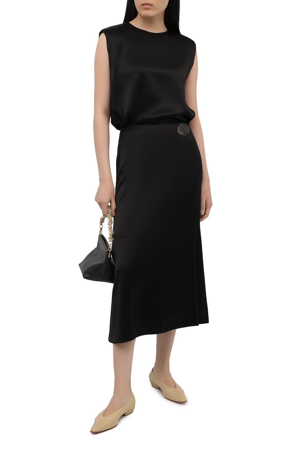 Юбка BY MALENE BIRGER черного цвета по цене 32550 руб., арт. Q69248007/C0RIS., фото 2 Юбка BY MALENE BIRGER, арт. Q69248007/C0RIS., фото 2
