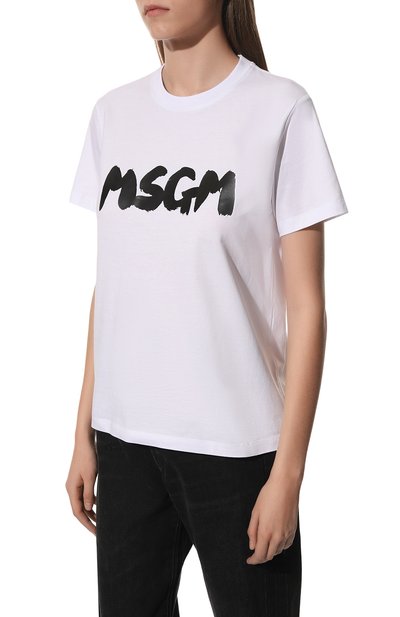 Хлопковая футболка MSGM, арт. 3441MDM203 237002, фото 3