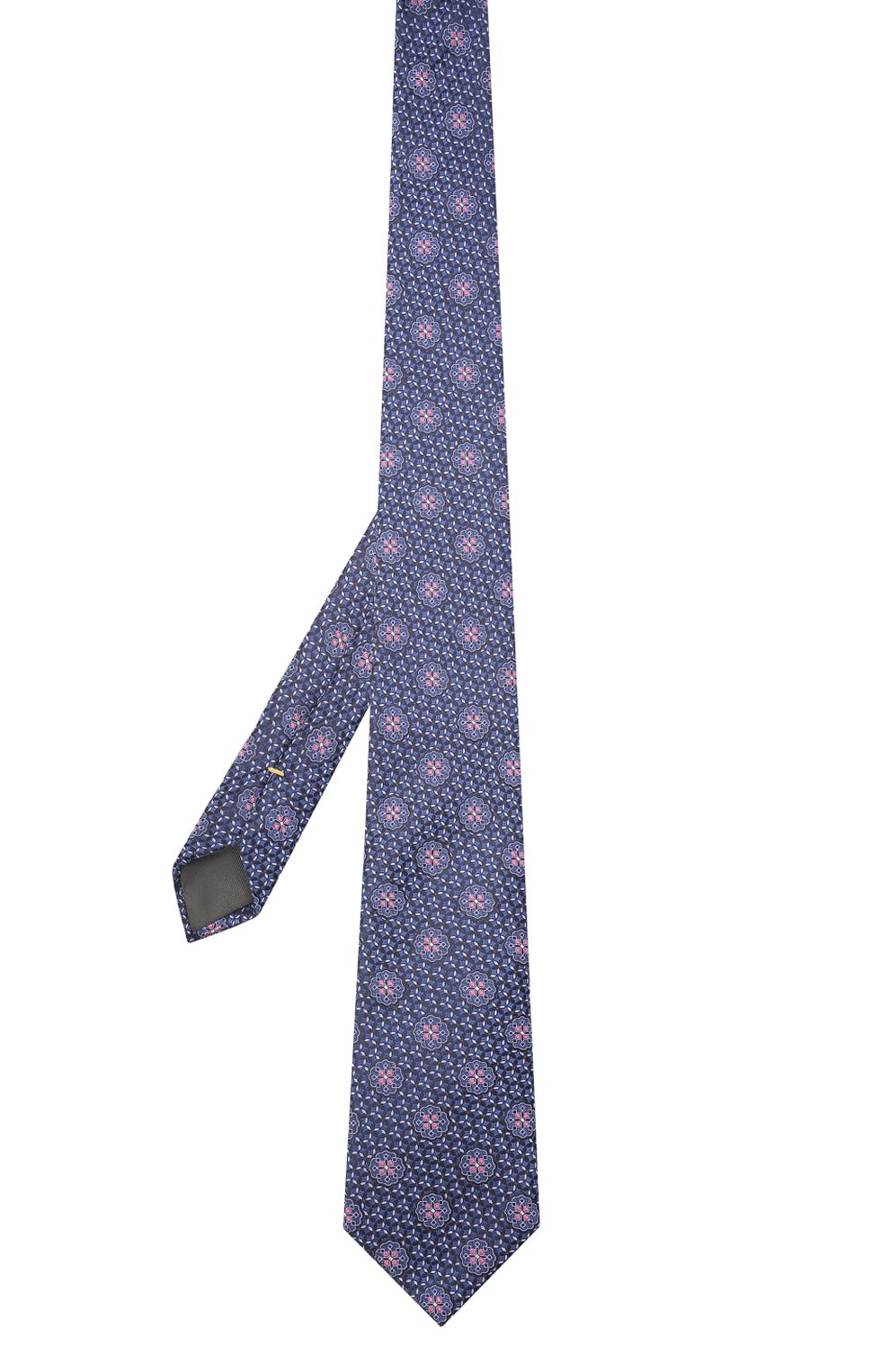 Шелковый галстук CANALI синего цвета по цене 14650 руб., арт. 18/HJ03405, фото 3 Шелковый галстук CANALI, арт. 18/HJ03405, фото 3