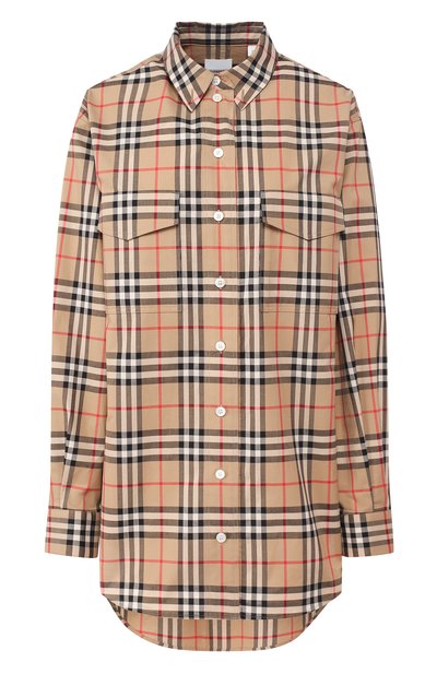 Женская хлопковая рубашка BURBERRY, арт. 8009037