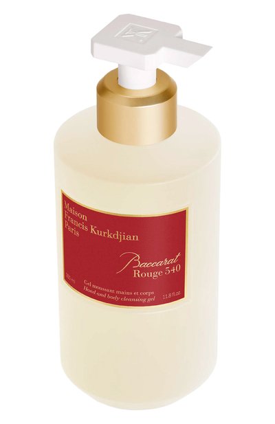 Очищающий гель для рук и тела baccarat rouge 540 (350ml) MAISON FRANCIS KURKDJIAN бесцветного цвета по цене 10000 руб., арт. RA91127, фото 2 Очищающий гель для рук и тела baccarat rouge 540 (350ml) MAISON FRANCIS KURKDJIAN, арт. RA91127, фото 2