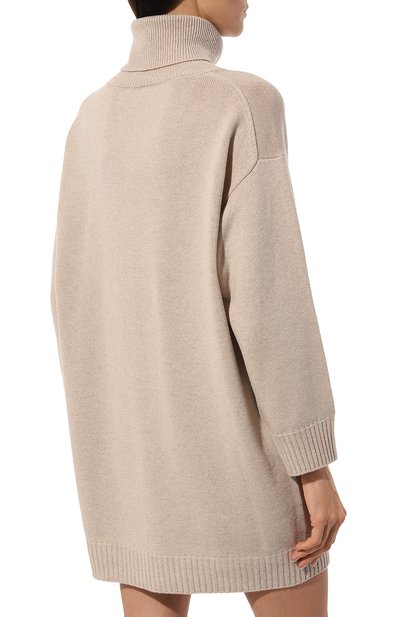 Кашемировое платье KITON бежевого цвета по цене 174500 руб., арт. D54715, фото 4 Кашемировое платье KITON, арт. D54715, фото 4