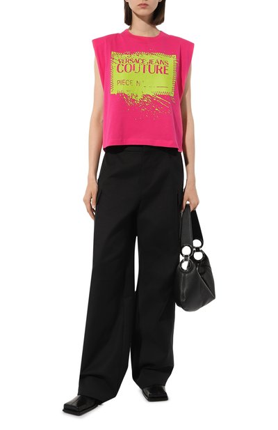 Хлопковая футболка VERSACE JEANS COUTURE, арт. 74HAHY02/CJ00Y, фото 2