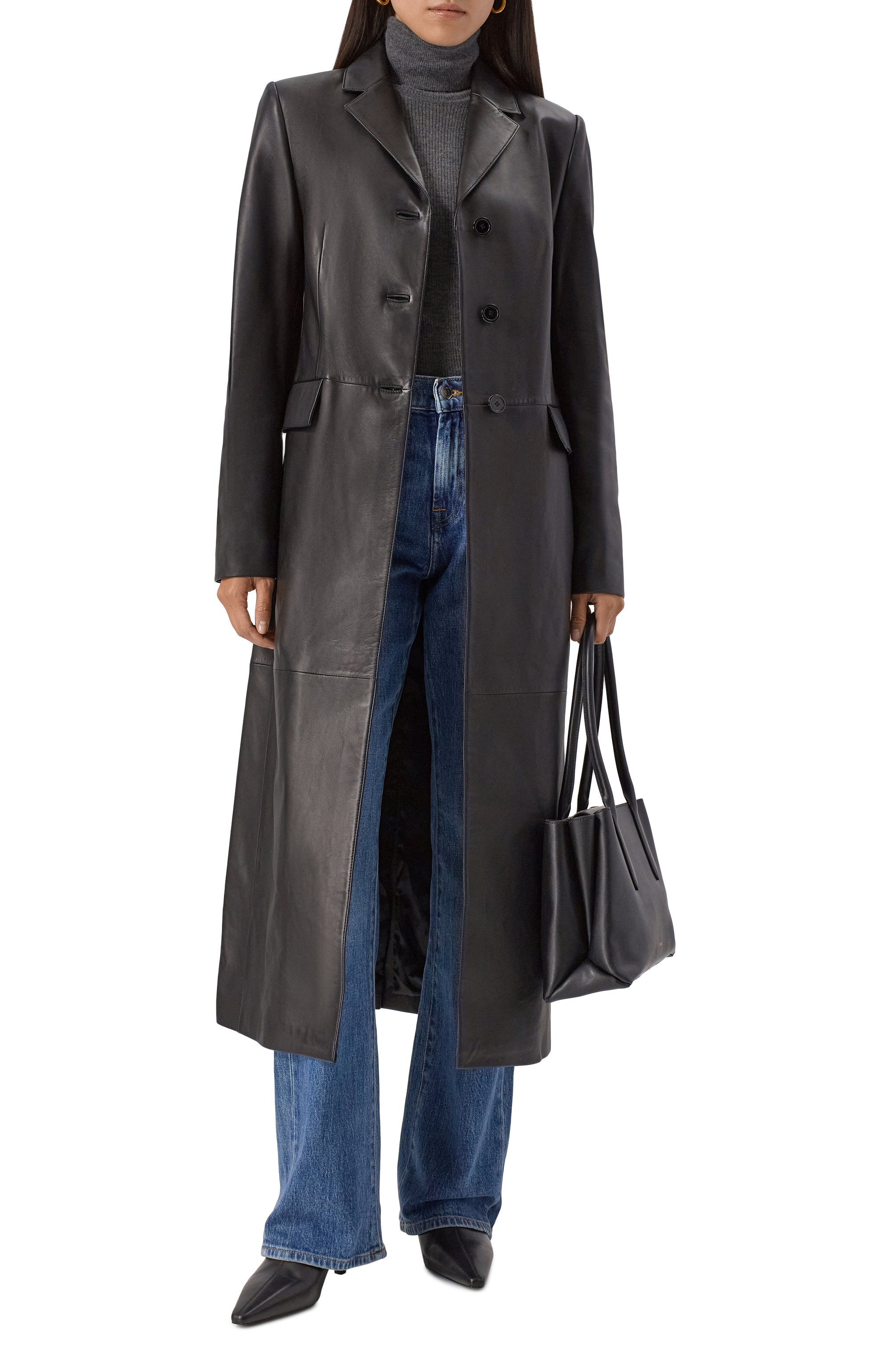Кожаное пальто 12 STOREEZ, арт. 121969, фото 2