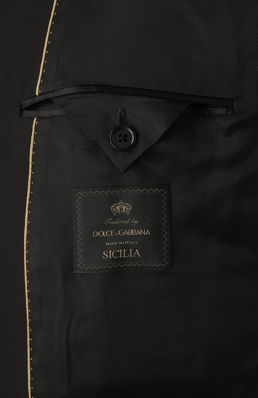Шерстяной костюм Dolce & Gabbana GKPRMT/GJ076 Чёрный  GKPRMT/GJ076 Фото 7