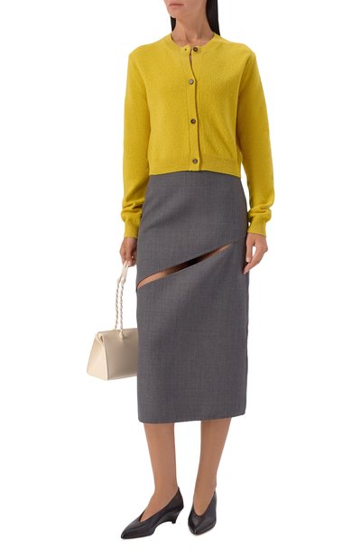 Кардиган из шерсти и кашемира JIL SANDER, арт. J02HP0068/J14856, фото 2