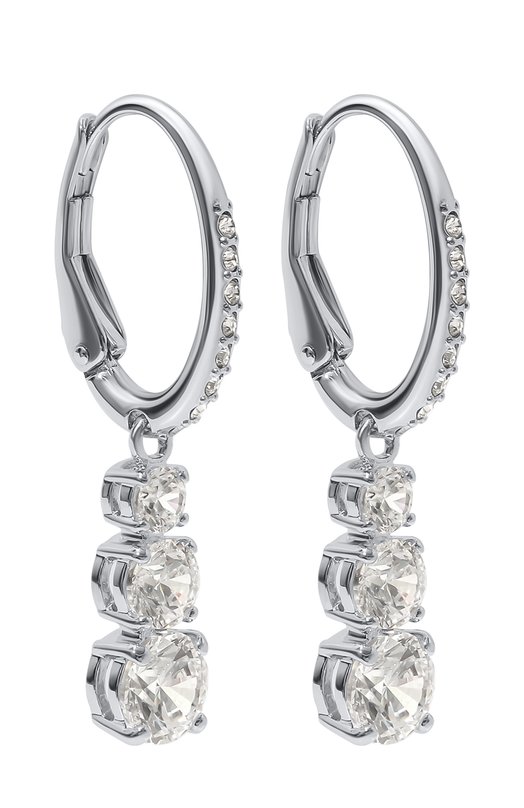 Серьги Attract Trilogy Swarovski 5416155 Серебряный  5416155 Фото 3